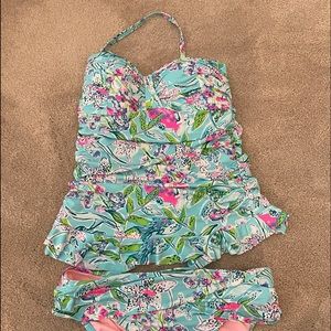 NWOT Women’s Bali Blue Sway This’ll Way Swim Set.